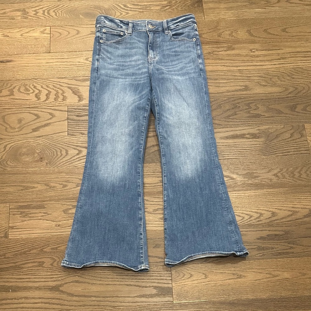 American Eagle Outfitters Light Blue Wide Leg Jeans
